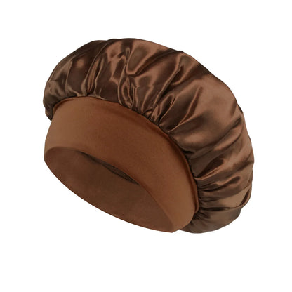 Touca de Cetim Grande para Cabelo Longo – Proteção Noturna