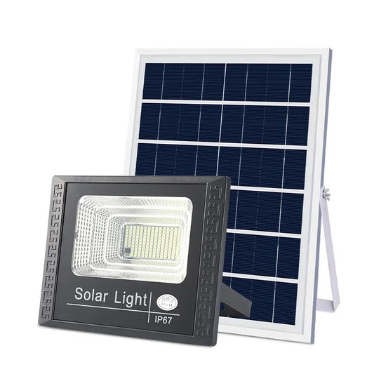 Holofote Solar 30W com Controlo Remoto – IP67, 1000mAh, Ajustável, Exterior