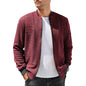 New Mens Casual Long Sleeve Jackets Color-Block Varsity Jacket Fashion Zipper Lightweight Coat with Pockets Autumn Streetwear