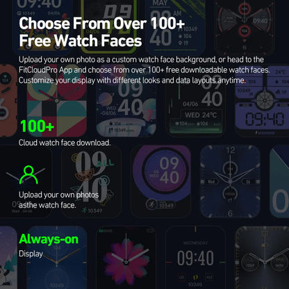Smartwatch Zeblaze GTS 4 – Chamadas, AMOLED 1.94", 100+ Desportos, Saúde