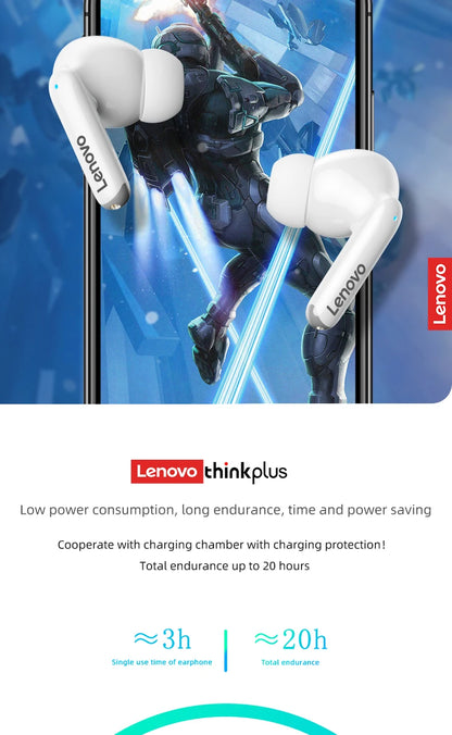 Auriculares Lenovo XT88 TWS – BT 5.3, HiFi, Redução de Ruído, Touch, Microfone