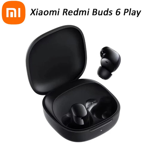 Auriculares Xiaomi Redmi Buds 6 Play – Cancelamento de Ruído IA, 36h Bateria
