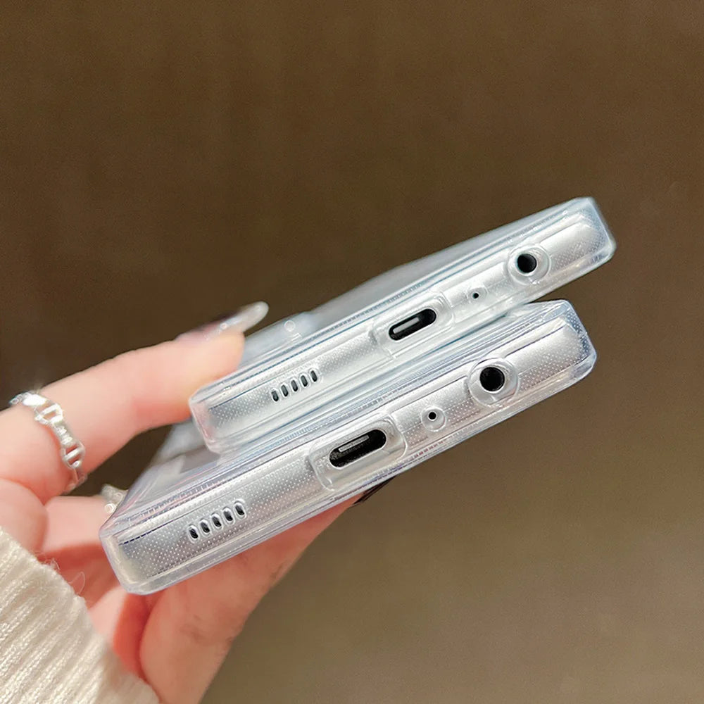Capa Transparente com Flores para Samsung Galaxy – Antiquéda, Vários Modelos
