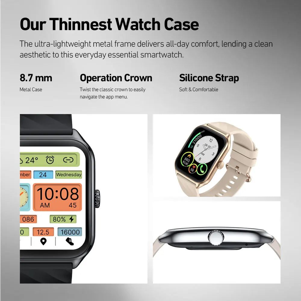 Smartwatch Zeblaze GTS 4 – Chamadas, AMOLED 1.94", 100+ Desportos, Saúde