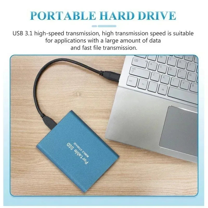 SSD Externo Portátil Lenovo – 2TB a 8TB, USB 3.1, 560MB/s, PC, PS5, Xbox