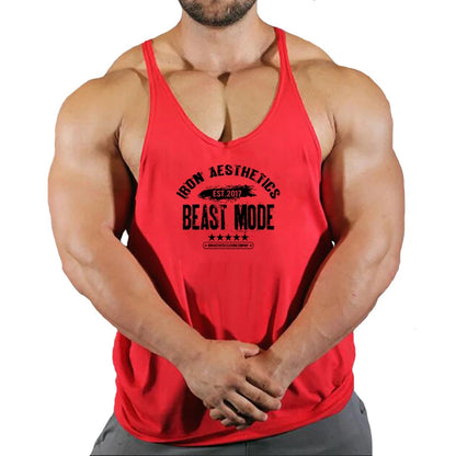 Gym Vest Fitness Shirt Muscular Man Singlet Men Vests Stringer Sleeveless Sweatshirt Men's Singlets Top for Fitness Clothing