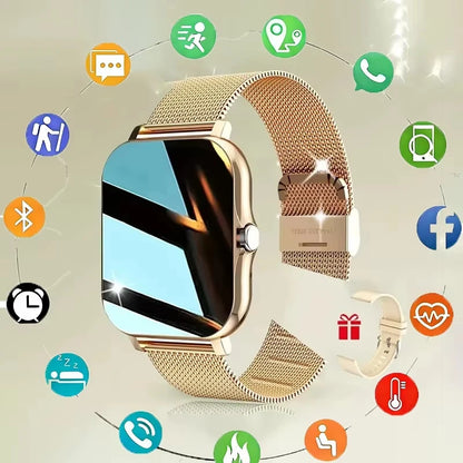 Smartwatch Lenovo – Ecrã Touch Completo, Chamadas BT, Fitness, Unissexo