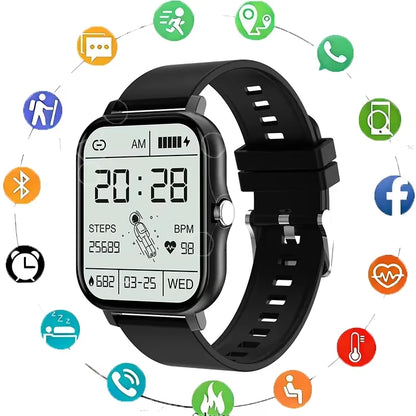 Smartwatch Lenovo – Ecrã Touch Completo, Chamadas BT, Fitness, Unissexo