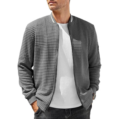 New Mens Casual Long Sleeve Jackets Color-Block Varsity Jacket Fashion Zipper Lightweight Coat with Pockets Autumn Streetwear