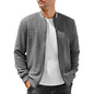 New Mens Casual Long Sleeve Jackets Color-Block Varsity Jacket Fashion Zipper Lightweight Coat with Pockets Autumn Streetwear