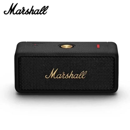 Coluna Marshall Bluetooth 5.0 Original – IPX4, Graves Profundos, Exterior