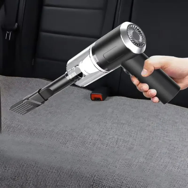 Aspirador Portátil Sem Fios para Carro e Casa – Aspiração e Sopragem