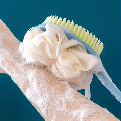Esfoliador de Corpo Macio para Duche, Esfoliantes de Banho, Escova de Banho com Cabo Longo, Esfoliador, Massageador de Pele, Escova de Limpeza, Acessórios de Casa de Banho