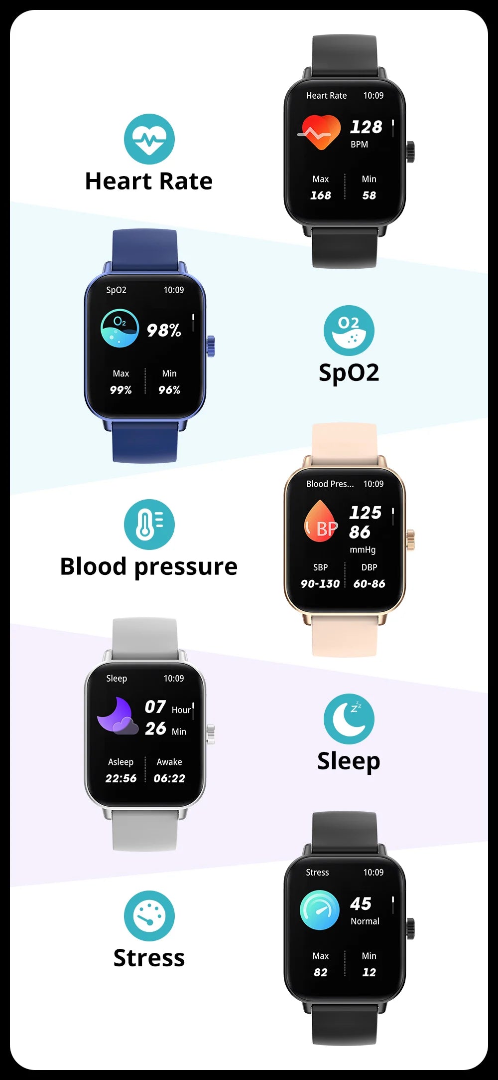 Smartwatch COLMI P81 – Chamadas, Ecrã 1.9", 100+ Desportos, Saúde 24h