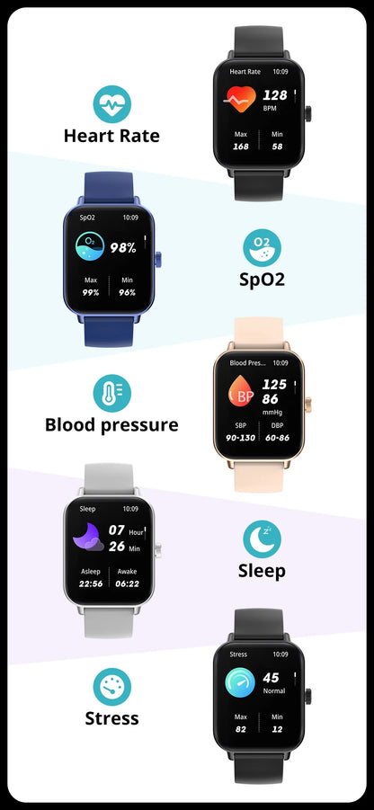 Smartwatch COLMI P81 – Chamadas, Ecrã 1.9", 100+ Desportos, Saúde 24h