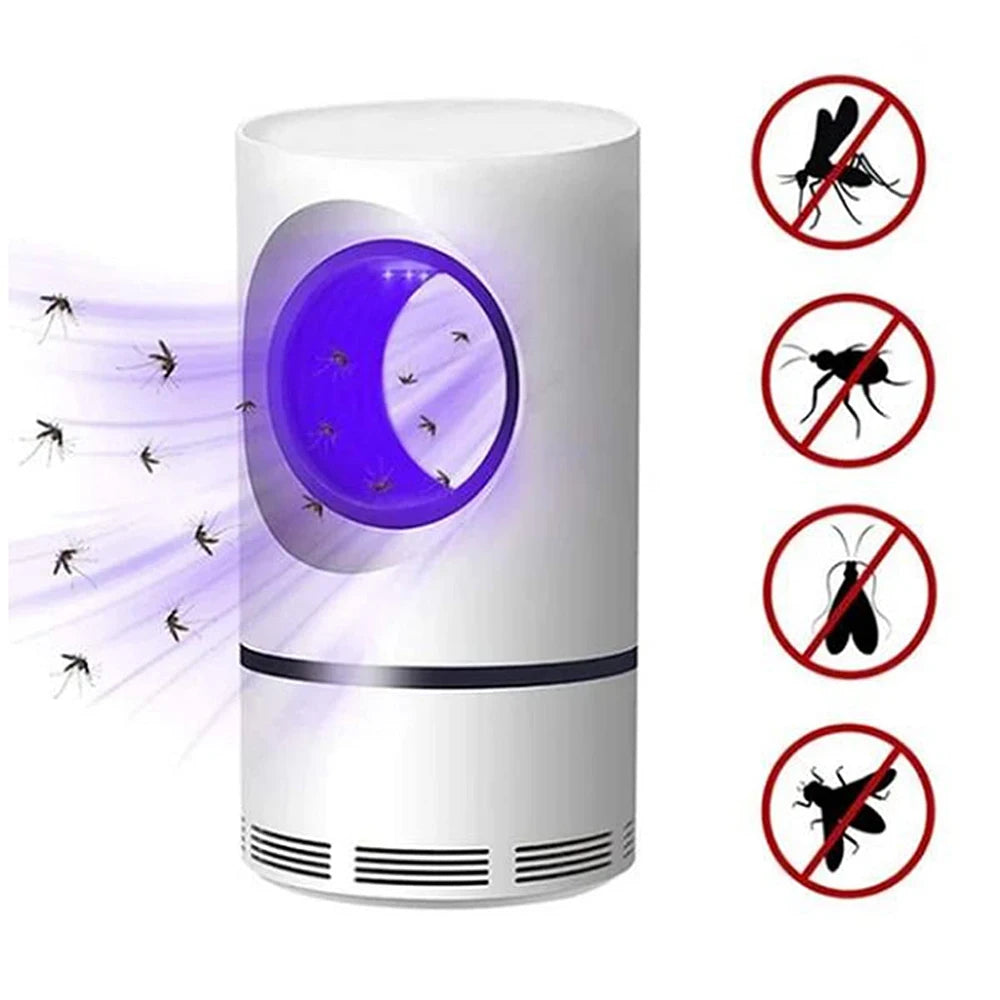 Armadilha Elétrica para Mosquitos e Insetos com Luz LED – USB