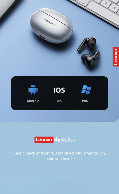 Auriculares Lenovo XT88 TWS – BT 5.3, HiFi, Redução de Ruído, Touch, Microfone