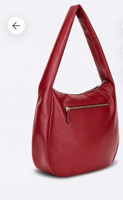 Mala GUESS Hobo Ombro Vermelho Bordeaux