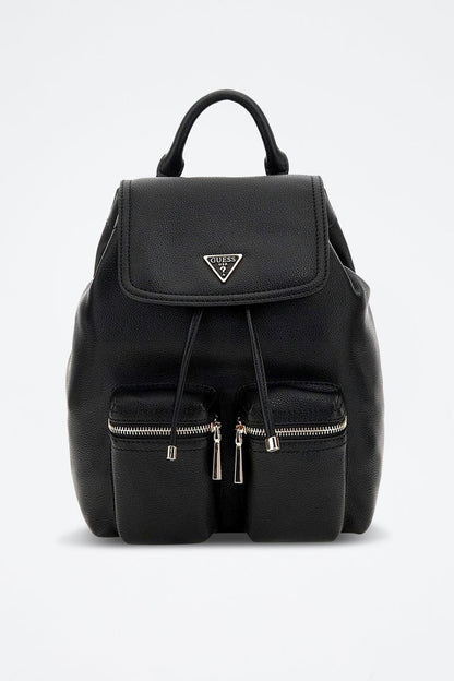 Mochila GUESS Bolsos Duplos com Alça Superior — Preto