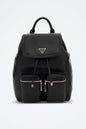Mochila GUESS Bolsos Duplos com Alça Superior — Preto