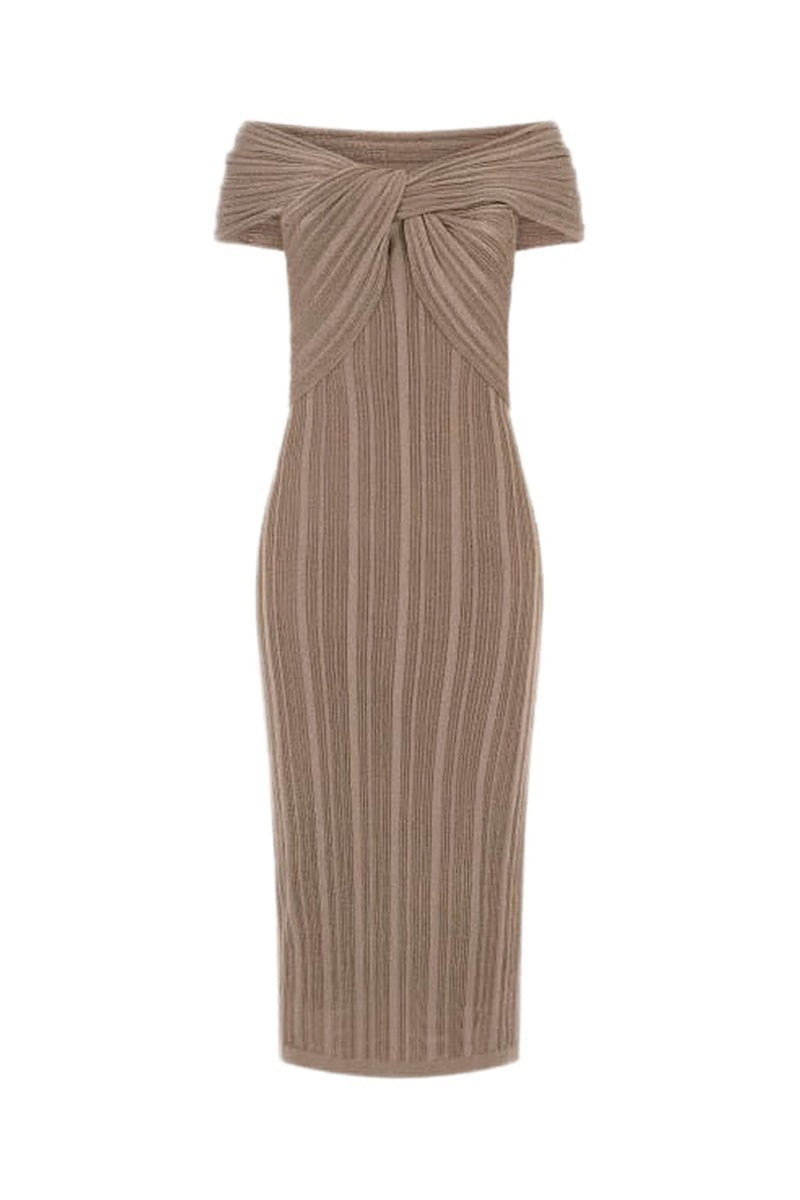 Vestido justo Gia - Castanho - Guess By Marciano